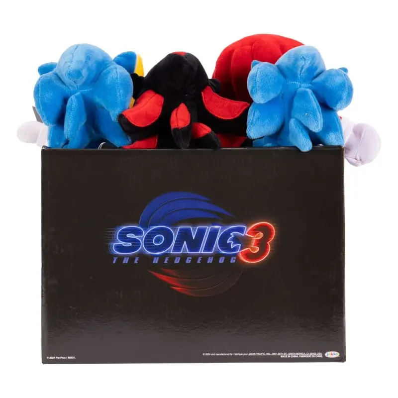 Sonic - The Hedgehog Movie 3 assortiment peluches Wave 1 23 cm (8) | 0192995424678