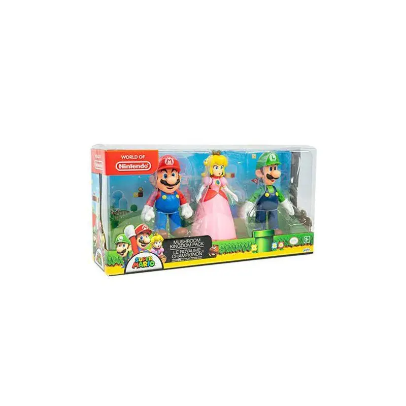 World of Nintendo pack 3 figurines Mushroom Kingdom 10 cm | 0039897645117