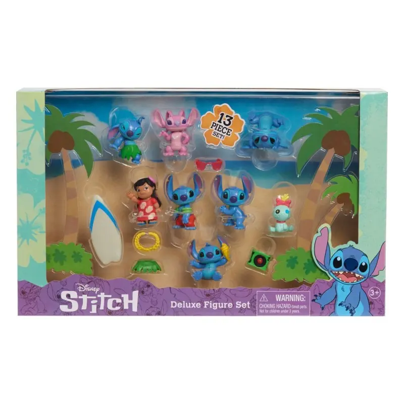 Lilo & Stitch pack 8 figurines Stitch Deluxe Figure Set 7 cm | 0886144462597