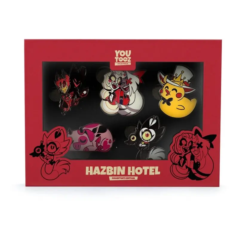 Hazbin Hotel présentoir pin's Set 5 cm (6) | 0810140789259