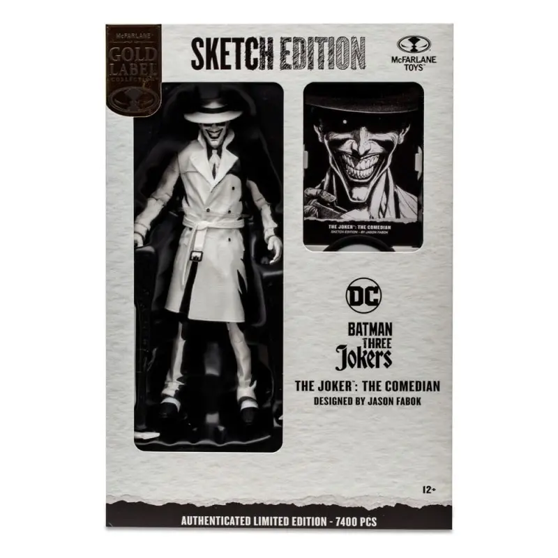 Batman: Three Jokers DC Multiverse figurine The Joker: The Comedian Sketch Edition (Gold Label) 18 cm | 0787926170665