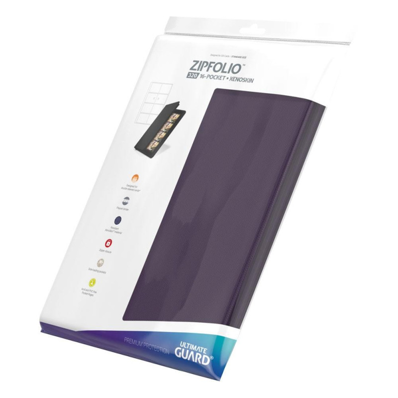 produit : Zipfolio 320 - 16-Pocket XenoSkin Violet marque : Ultimate Guard