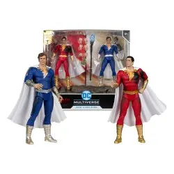 DC Multiverse figurines Pack de 2 Shazam (Battle Damage) & Freddie Freeman (Gold Label) 18 cm | 0787926171310