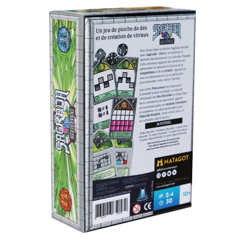 Spel: Sagrada - Ext. Glory
Uitgever: Matagot
Engelse versie