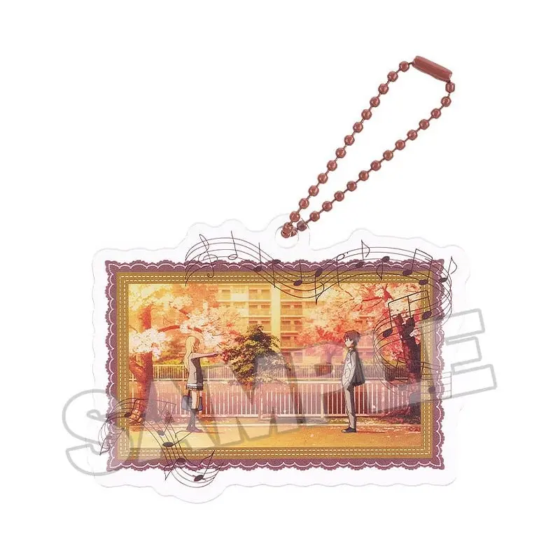 Your Lie in April Acrylic porte-clés Anime Scene B 8 cm | 4580590190870