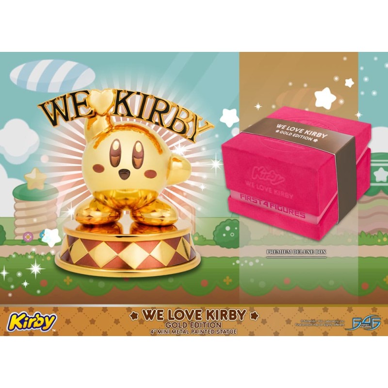 Kirby statuette DieCast We Love Kirby Gold Edition 10 cm