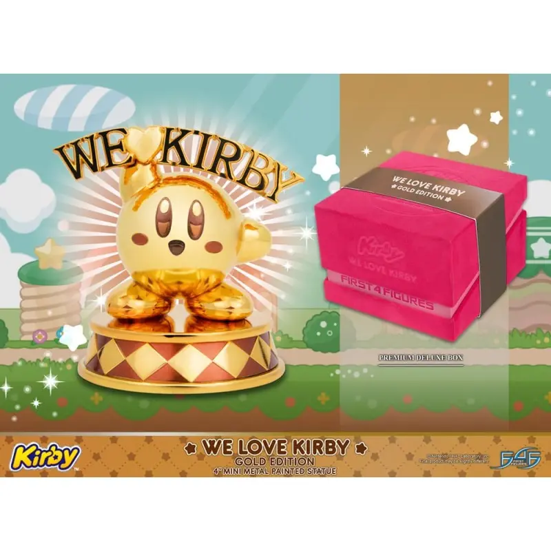 Kirby statuette DieCast We Love Kirby Gold Edition 10 cm | 5060316624388