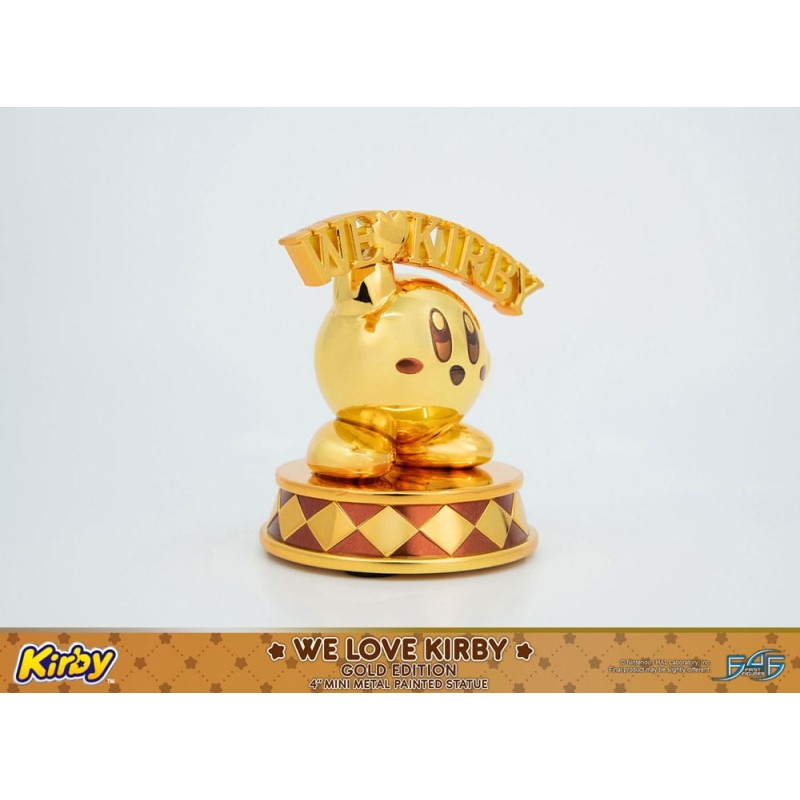 Kirby statuette DieCast We Love Kirby Gold Edition 10 cm