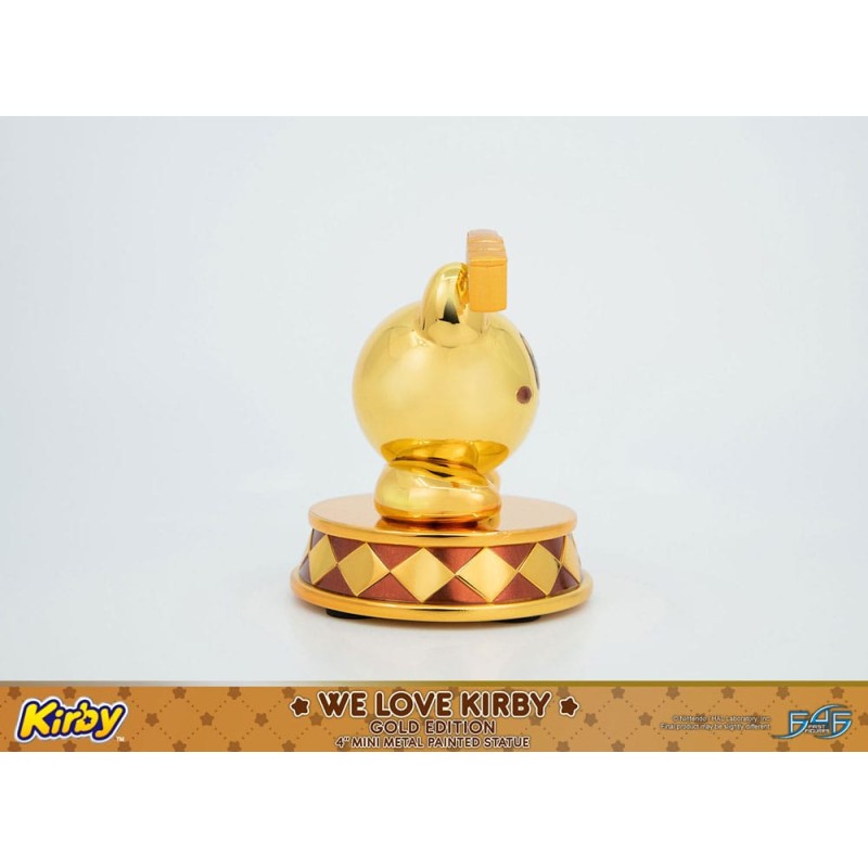 Kirby statuette DieCast We Love Kirby Gold Edition 10 cm