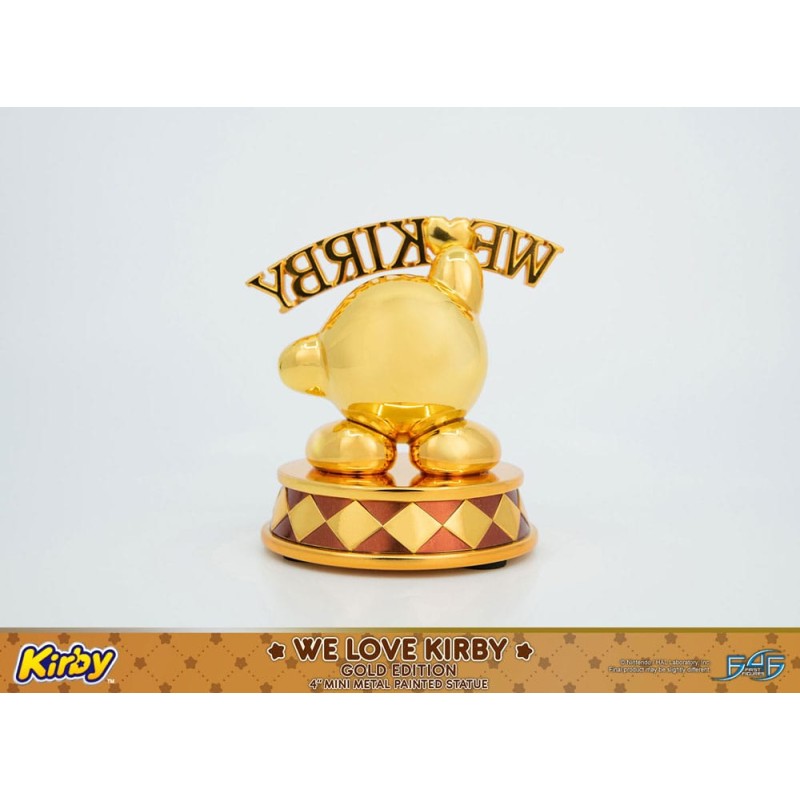 Kirby statuette DieCast We Love Kirby Gold Edition 10 cm