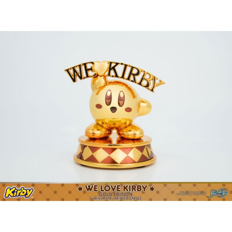 Kirby statuette DieCast We Love Kirby Gold Edition 10 cm