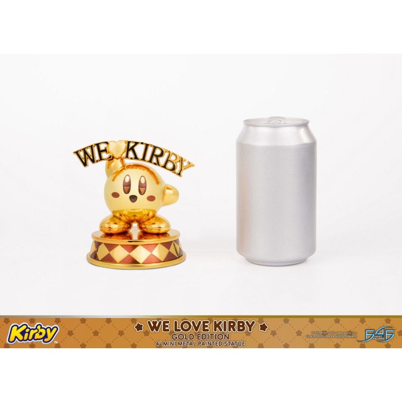 Kirby statuette DieCast We Love Kirby Gold Edition 10 cm