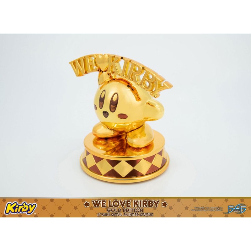 Kirby statuette DieCast We Love Kirby Gold Edition 10 cm