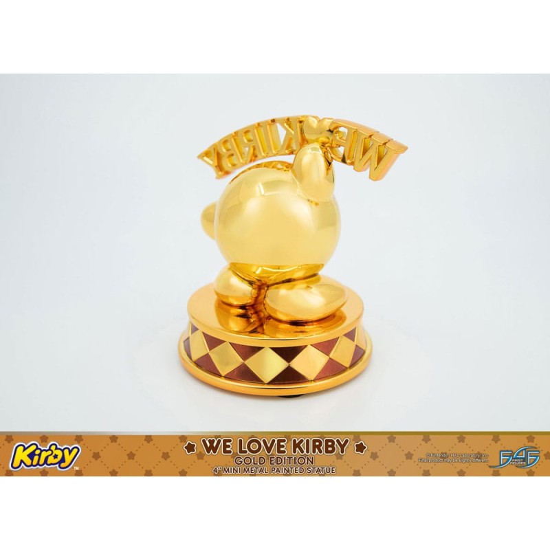 Kirby statuette DieCast We Love Kirby Gold Edition 10 cm