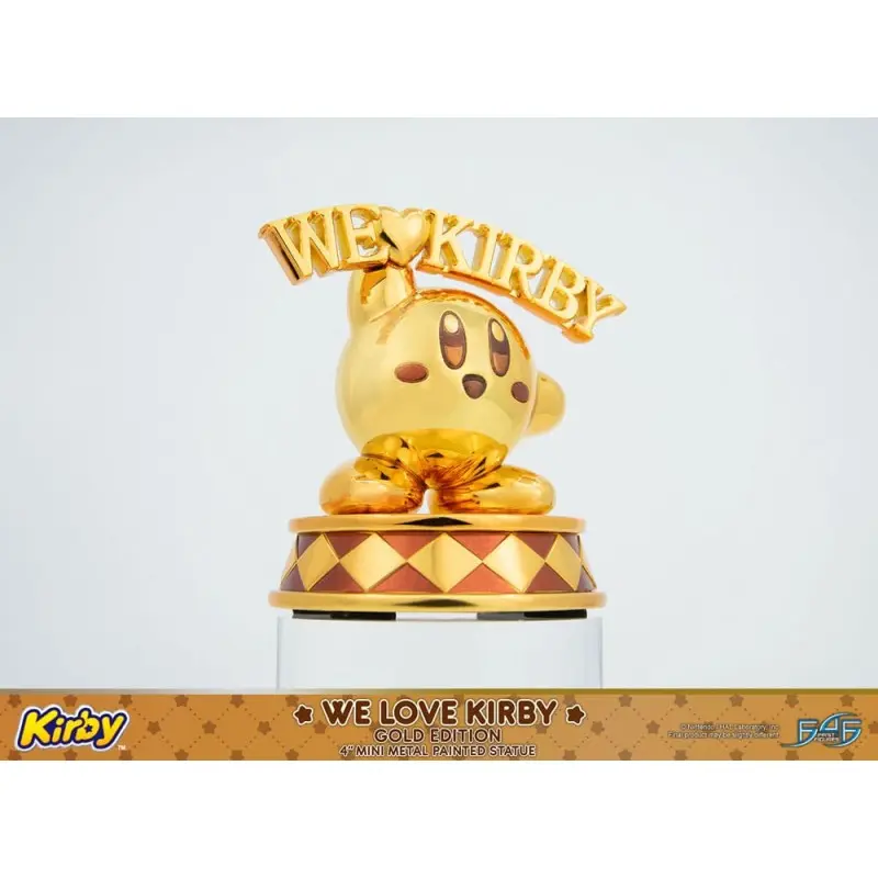 Kirby statuette DieCast We Love Kirby Gold Edition 10 cm | 5060316624388