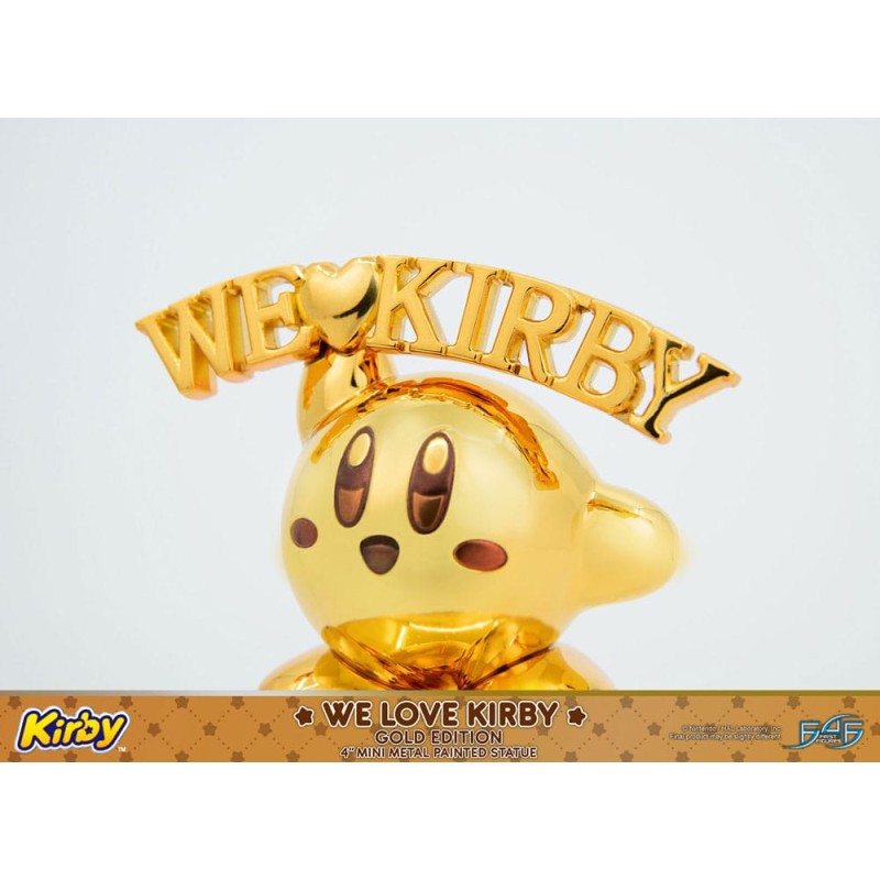 Kirby statuette DieCast We Love Kirby Gold Edition 10 cm