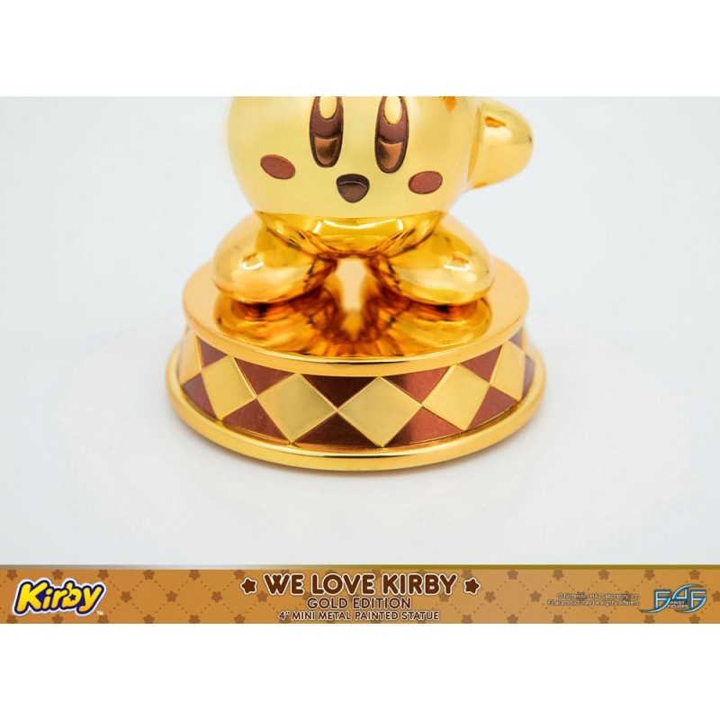 Kirby statuette DieCast We Love Kirby Gold Edition 10 cm