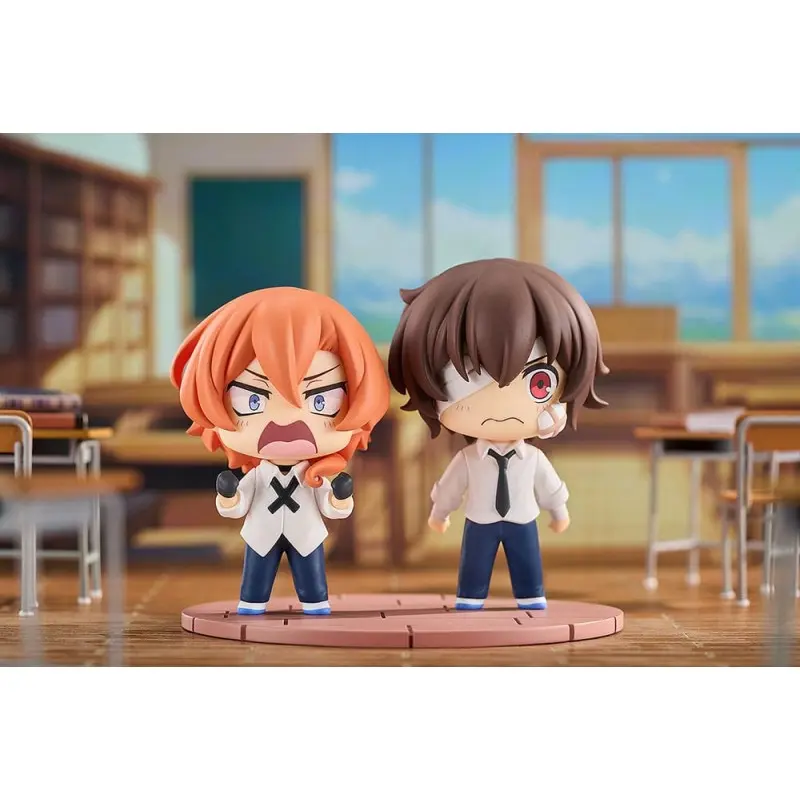 Bungo Stray Dogs Wan! figurines Chibi Osamu Dazai & Chuya Nakahara: Fourteen-Year-Old Ver. 8 cm    | 4580590191938