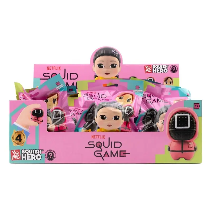 Squid Game présentoir figurines anti-stress Squish Hero 8 cm (12) | 4895217502166