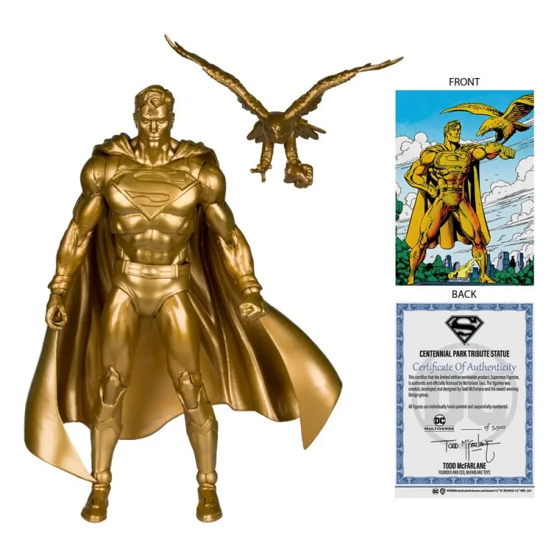 DC Multiverse figurine Superman (Centennial Park Tribute Statue) Gold Label 18 cm | 0787926172898