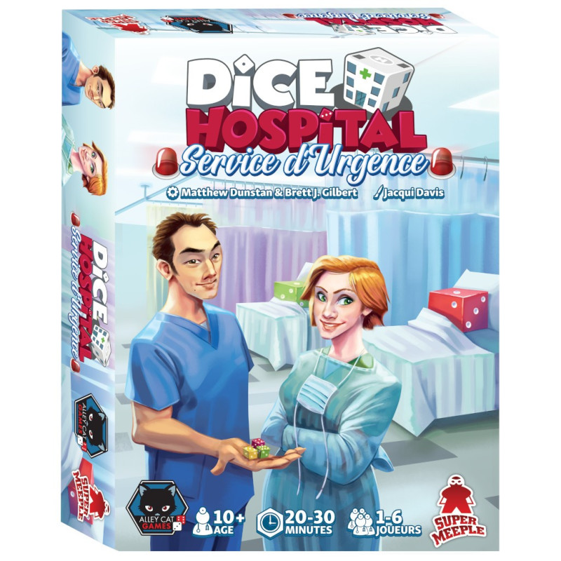jeu : Dice Hospital - Services d’Urgence
éditeur : Super Meeple
version française