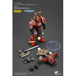 Warhammer 40k figurine 1/18 World Eaters Khorne Berzerker with Berzerker lcon 13 cm         | 6927054400546