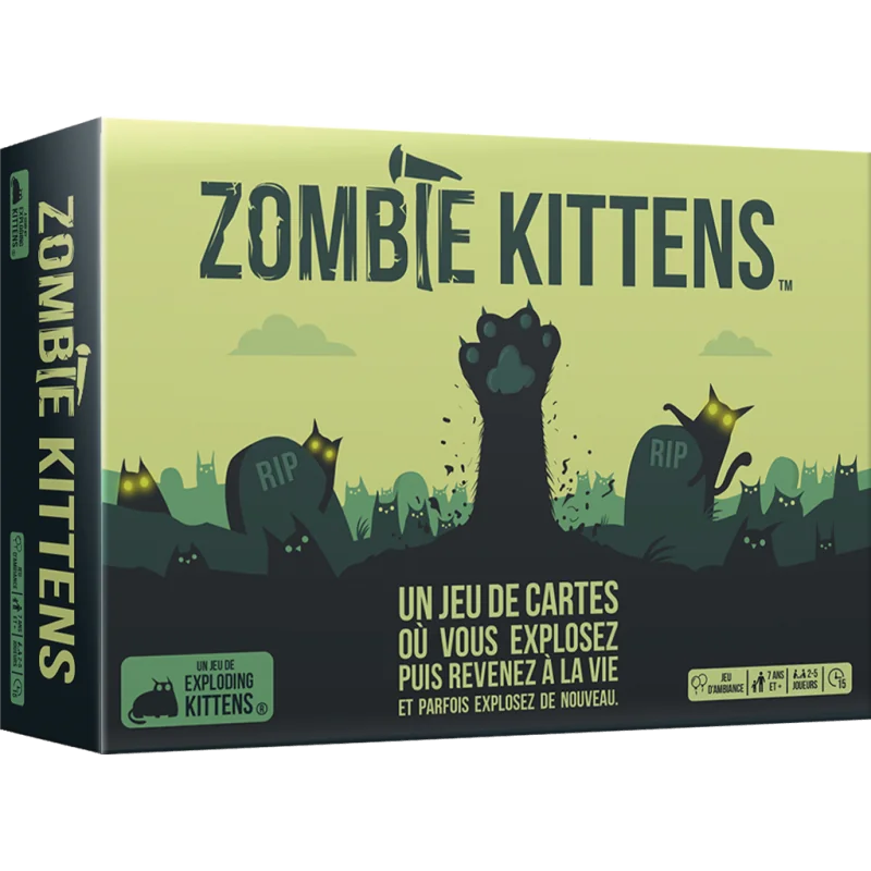Game: Zombie Kittens
Publisher: Exploding Kittens
English Version