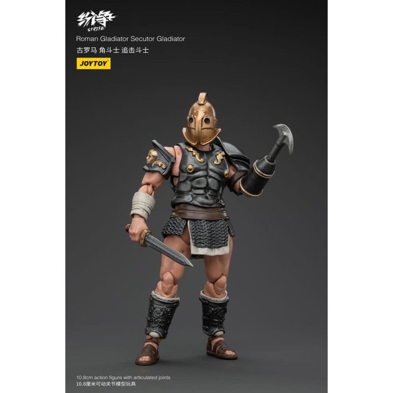 Strife figurine 1/18 Roman Gladiator Secutor Gladiator 11 cm          