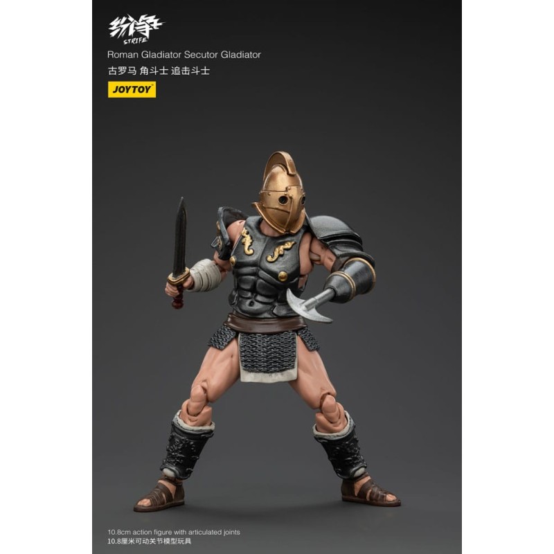 Strife figurine 1/18 Roman Gladiator Secutor Gladiator 11 cm          