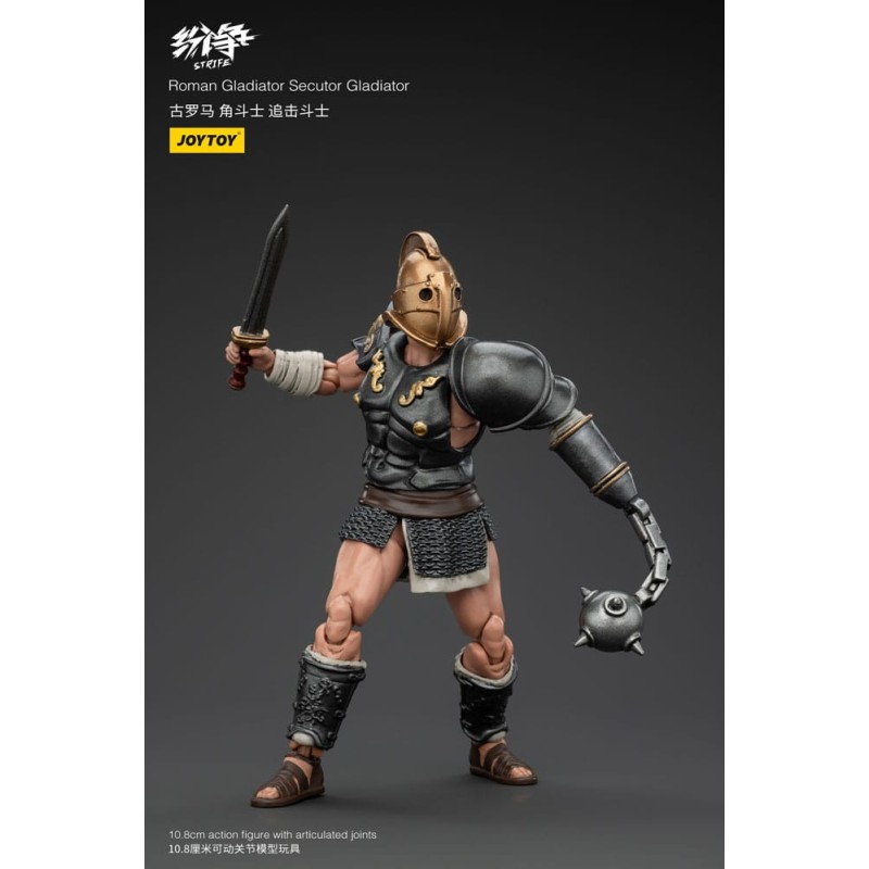 Strife figurine 1/18 Roman Gladiator Secutor Gladiator 11 cm          
