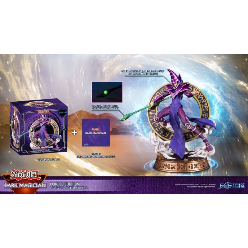 Yu-Gi-Oh! statuette PVC Dark Magician Purple Version 29 cm