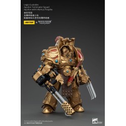 Warhammer The Horus Heresy figurine 1/18 Legio Custodes Aquilon Terminator Squad Aquilon with Infernus Firepike 14 cm