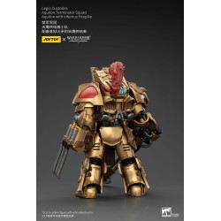 Warhammer The Horus Heresy figurine 1/18 Legio Custodes Aquilon Terminator Squad Aquilon with Infernus Firepike 14 cm