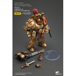 Warhammer The Horus Heresy figurine 1/18 Legio Custodes Aquilon Terminator Squad Aquilon with Infernus Firepike 14 cm