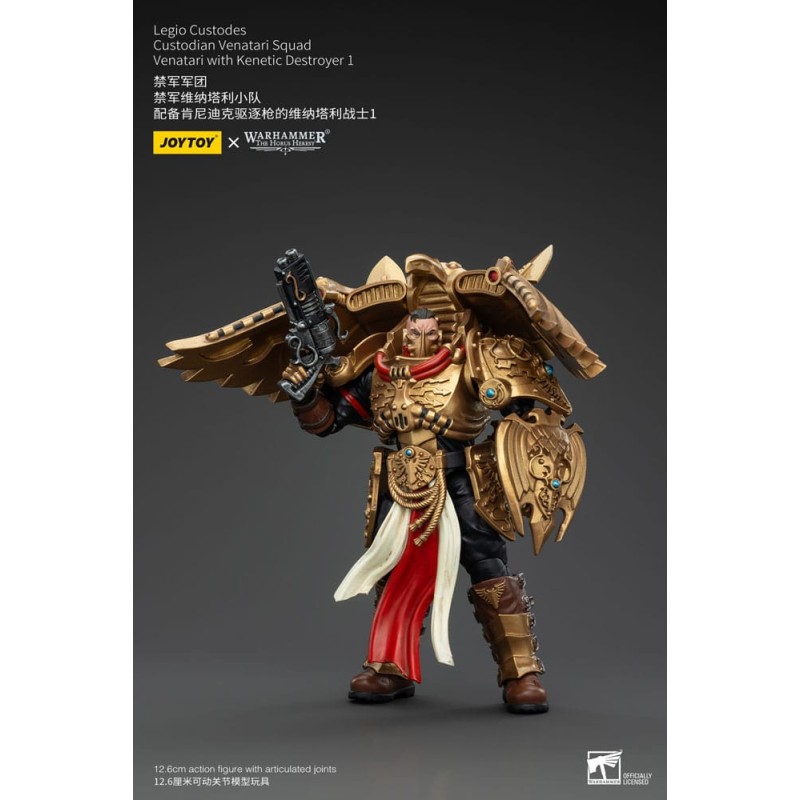 Warhammer The Horus Heresy figurine 1/18 Legio Custodes Custodian Venatari Squad Venatari with Kenetic Destroyer 1 13 cm