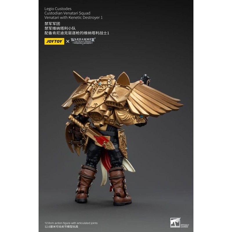 Warhammer The Horus Heresy figurine 1/18 Legio Custodes Custodian Venatari Squad Venatari with Kenetic Destroyer 1 13 cm