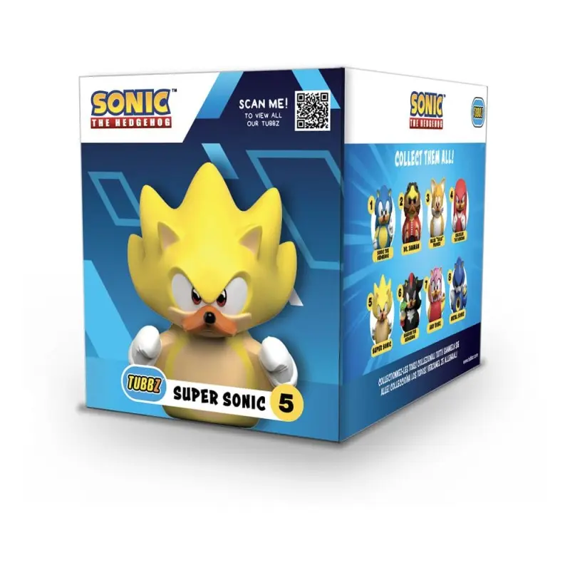 Sonic - The Hedgehog Tubbz figurine PVC Super Sonic Boxed Edition 10 cm | 5056280460466