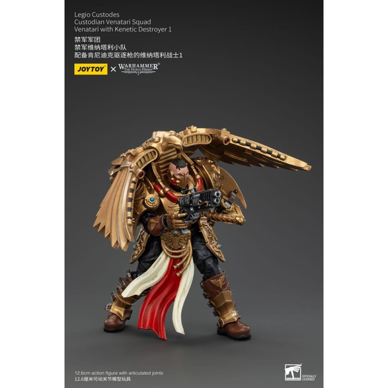 Warhammer The Horus Heresy figurine 1/18 Legio Custodes Custodian Venatari Squad Venatari with Kenetic Destroyer 1 13 cm