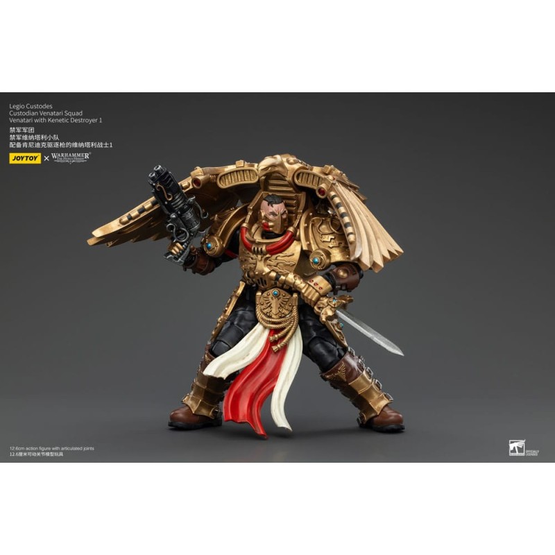 Warhammer The Horus Heresy figurine 1/18 Legio Custodes Custodian Venatari Squad Venatari with Kenetic Destroyer 1 13 cm