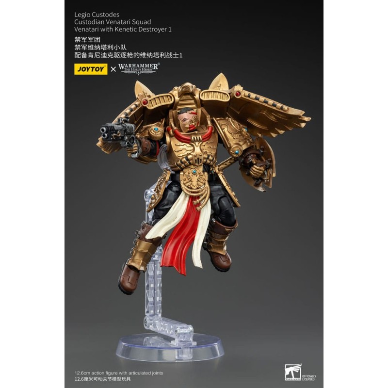 Warhammer The Horus Heresy figurine 1/18 Legio Custodes Custodian Venatari Squad Venatari with Kenetic Destroyer 1 13 cm