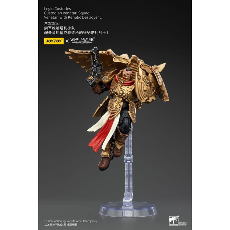 Warhammer The Horus Heresy figurine 1/18 Legio Custodes Custodian Venatari Squad Venatari with Kenetic Destroyer 1 13 cm
