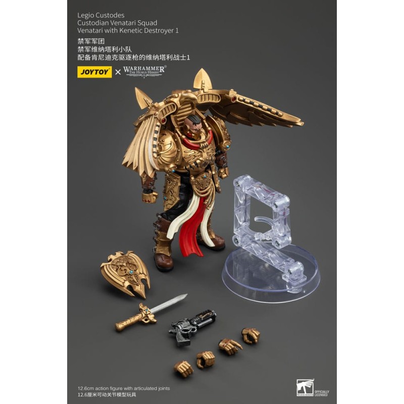 Warhammer The Horus Heresy figurine 1/18 Legio Custodes Custodian Venatari Squad Venatari with Kenetic Destroyer 1 13 cm