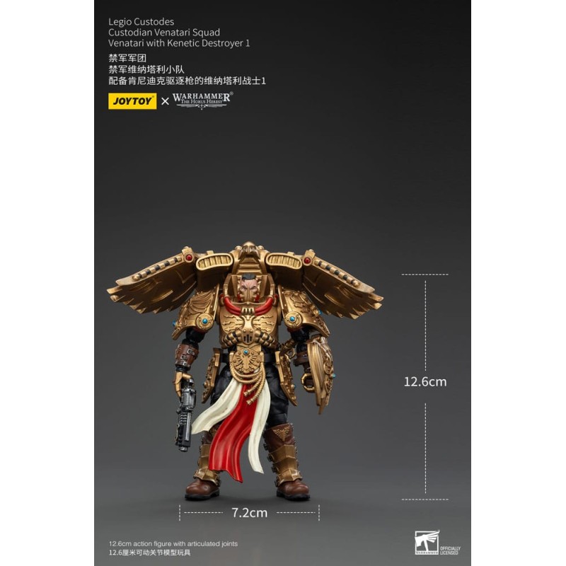 Warhammer The Horus Heresy figurine 1/18 Legio Custodes Custodian Venatari Squad Venatari with Kenetic Destroyer 1 13 cm