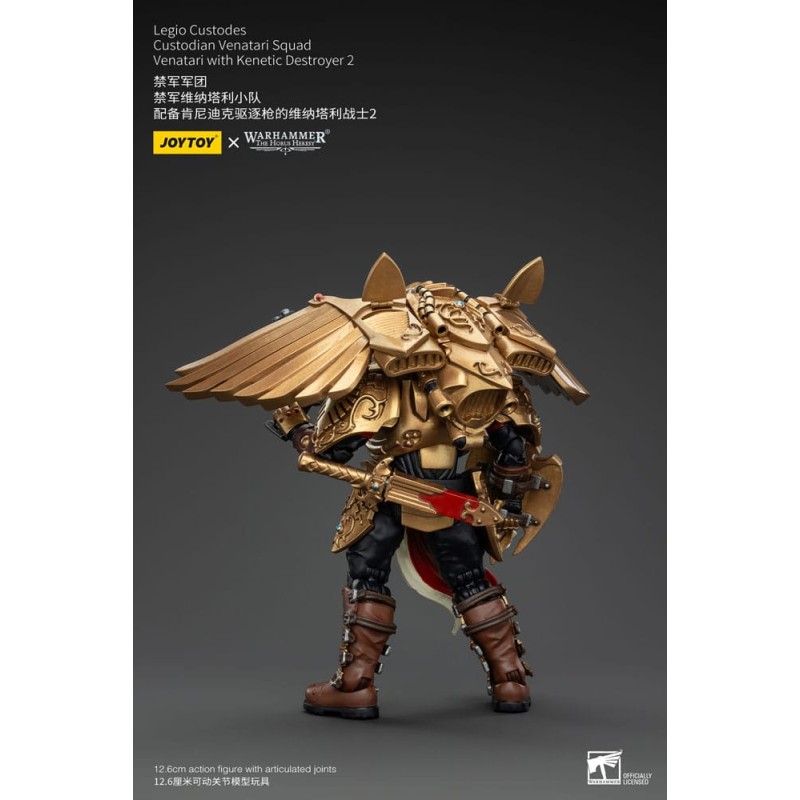 Warhammer The Horus Heresy figurine 1/18 Legio Custodes Custodian Venatari Squad Venatari with Kenetic Destroyer 2 13 cm