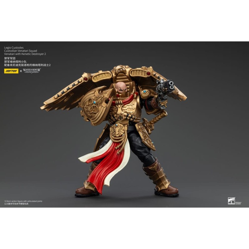 Warhammer The Horus Heresy figurine 1/18 Legio Custodes Custodian Venatari Squad Venatari with Kenetic Destroyer 2 13 cm