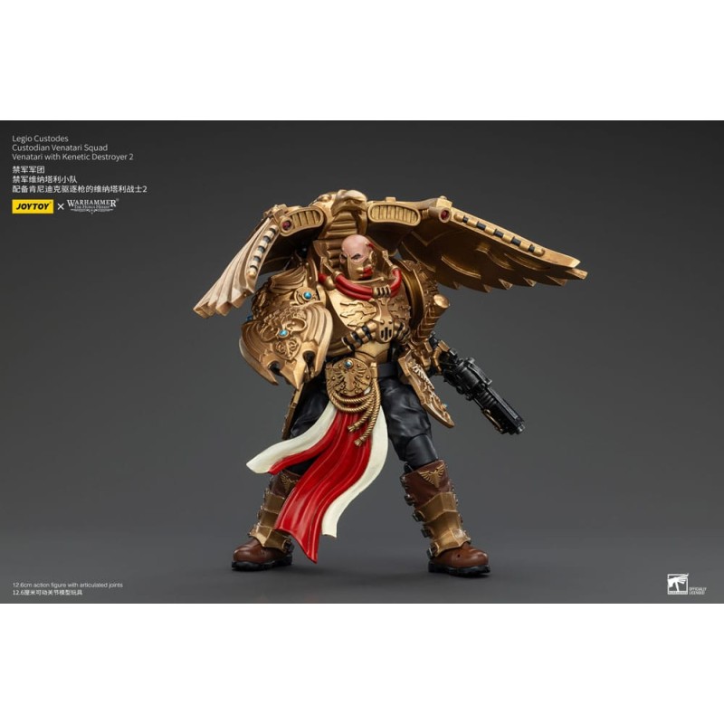 Warhammer The Horus Heresy figurine 1/18 Legio Custodes Custodian Venatari Squad Venatari with Kenetic Destroyer 2 13 cm