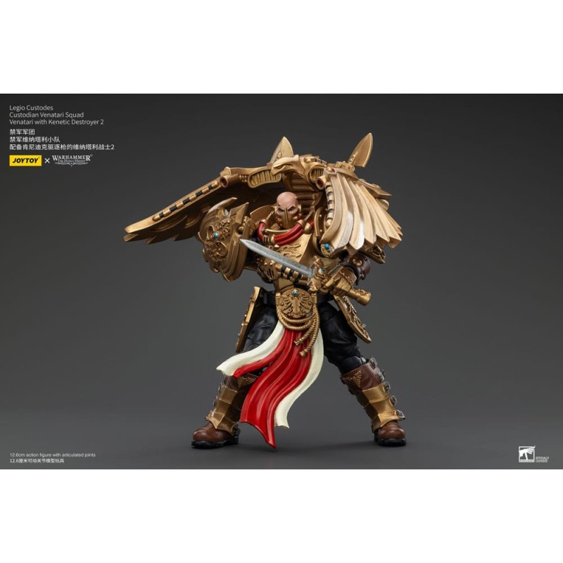 Warhammer The Horus Heresy figurine 1/18 Legio Custodes Custodian Venatari Squad Venatari with Kenetic Destroyer 2 13 cm