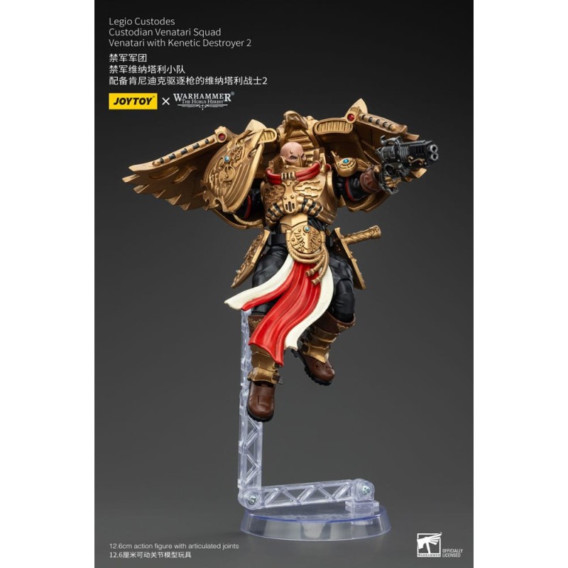 Warhammer The Horus Heresy figurine 1/18 Legio Custodes Custodian Venatari Squad Venatari with Kenetic Destroyer 2 13 cm