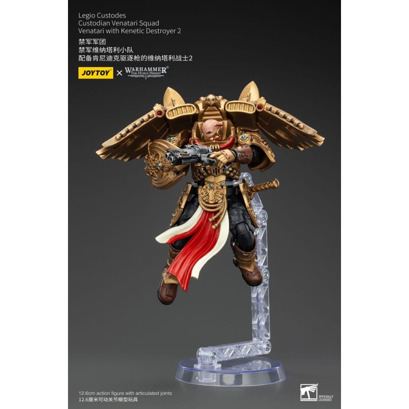 Warhammer The Horus Heresy figurine 1/18 Legio Custodes Custodian Venatari Squad Venatari with Kenetic Destroyer 2 13 cm