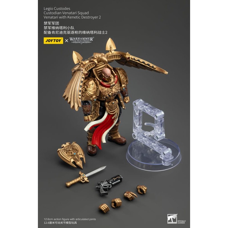 Warhammer The Horus Heresy figurine 1/18 Legio Custodes Custodian Venatari Squad Venatari with Kenetic Destroyer 2 13 cm